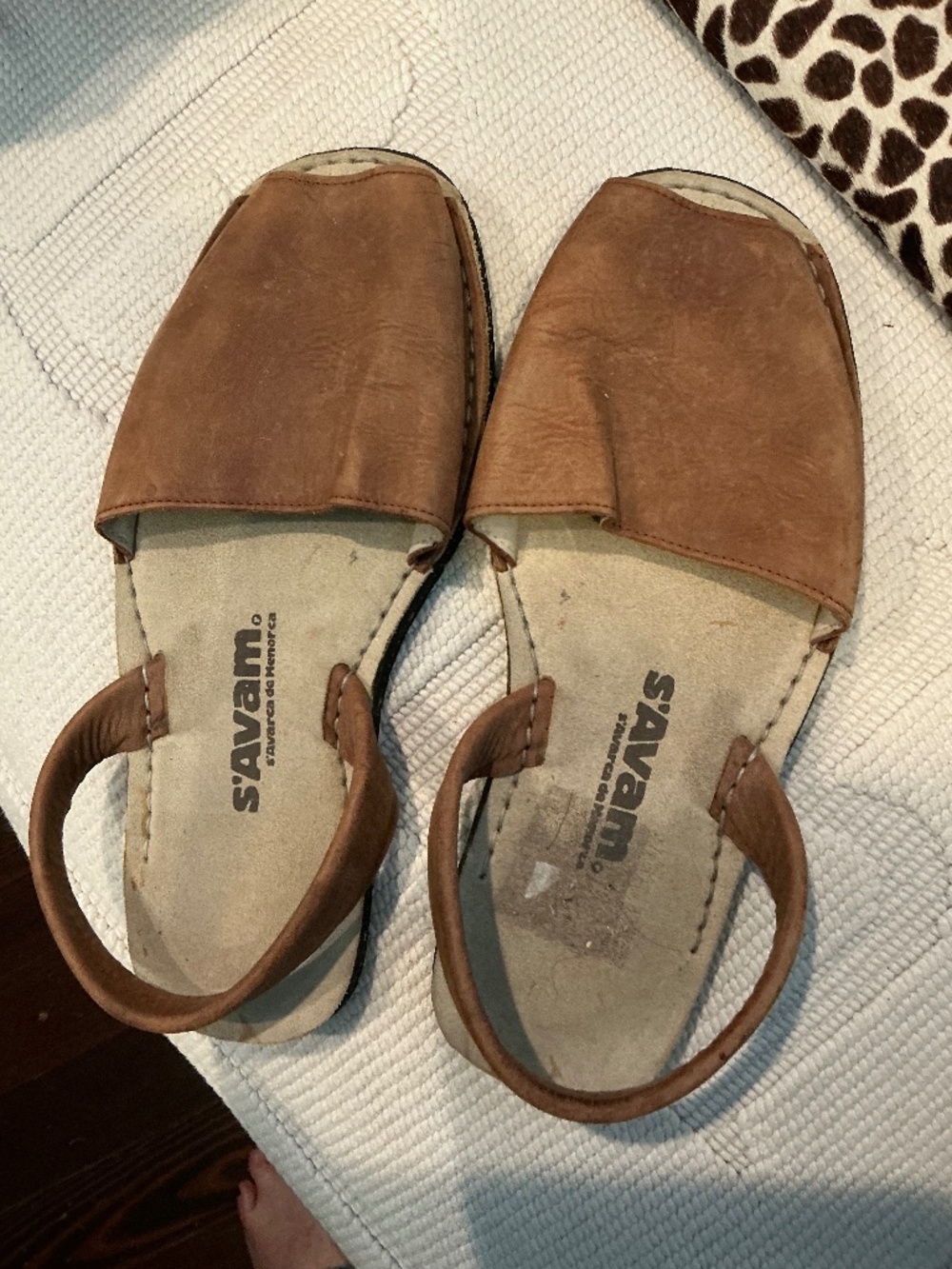 S.avam leather sandals from Spain!